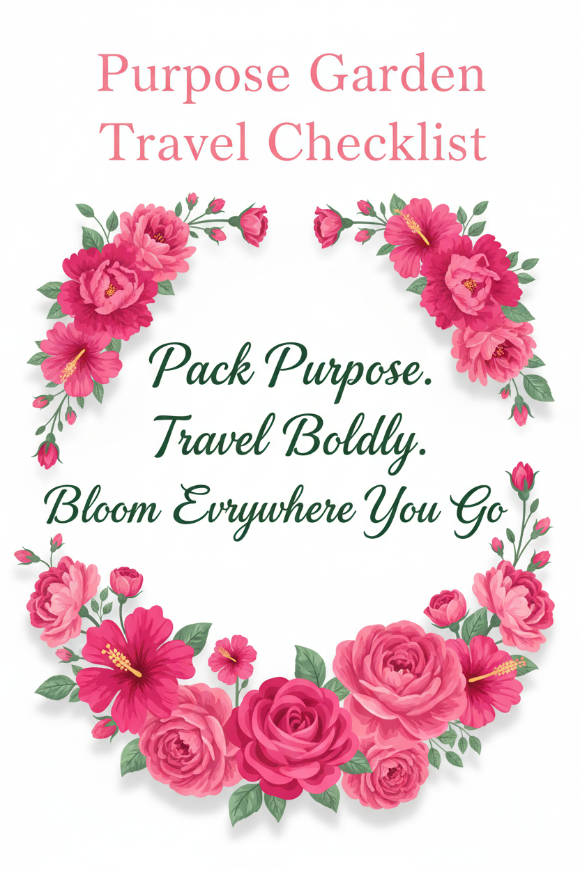 Purpose Garden Travel Checklist