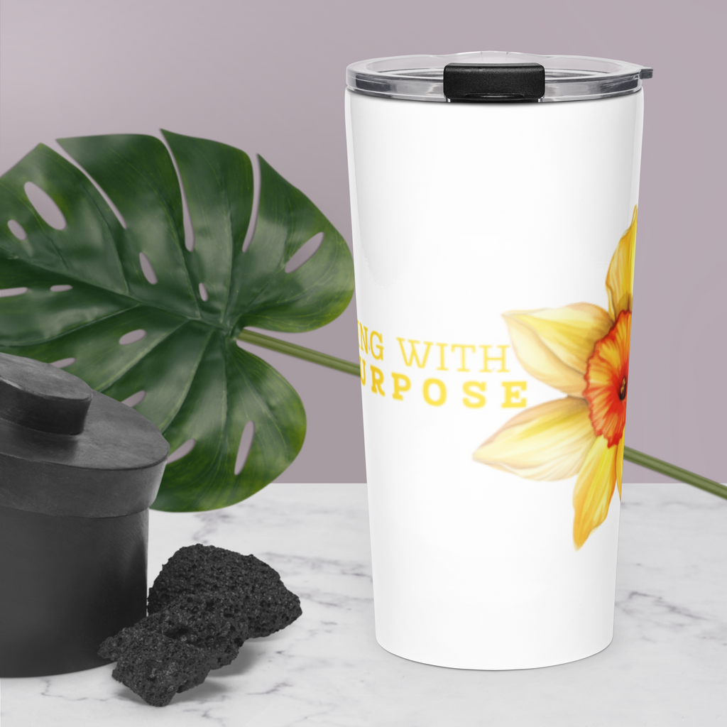 Living With Purpose Tapered Stainless Steel Tumbler