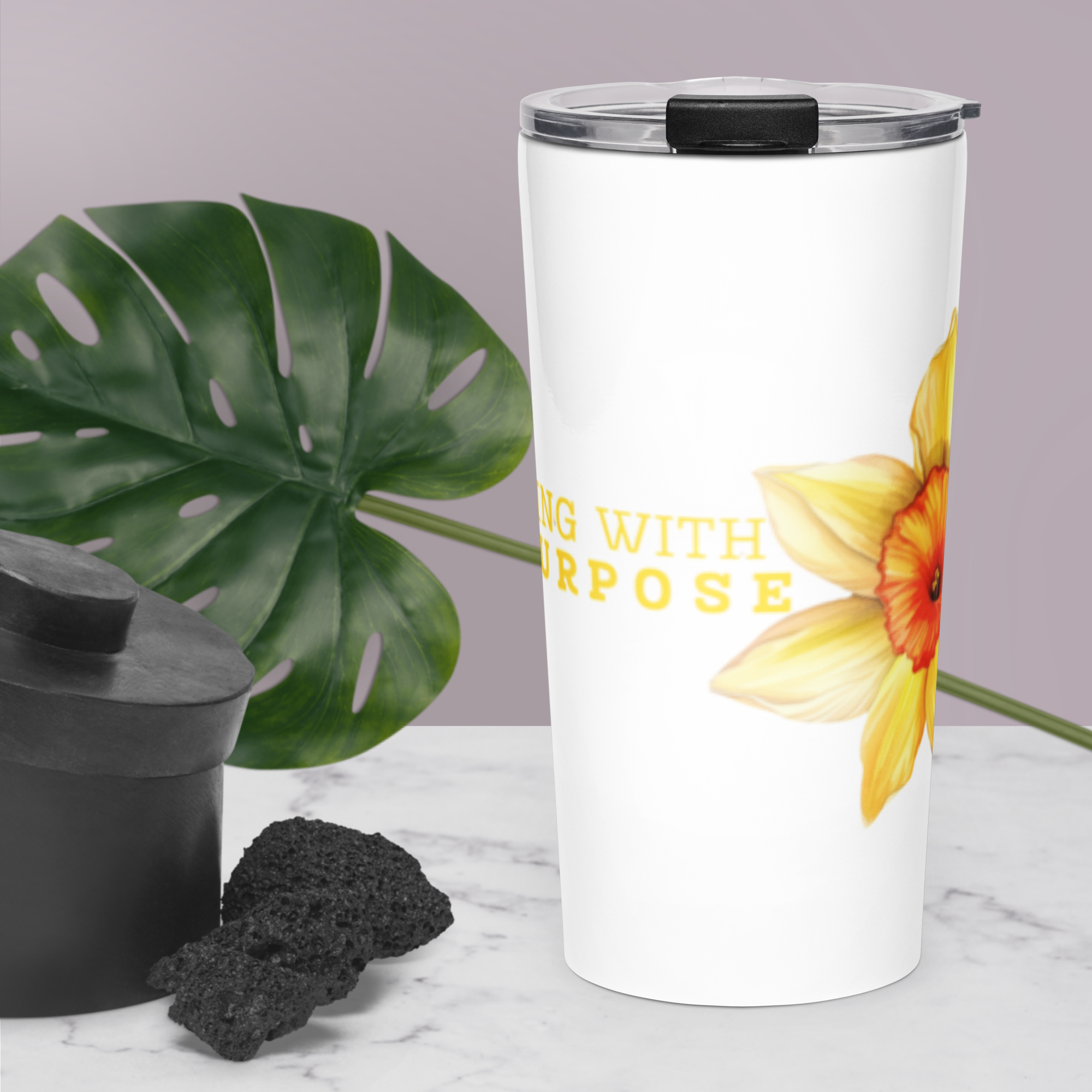 Living With Purpose Tapered Stainless Steel Tumbler